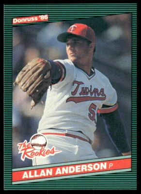 1986 Donruss The Rookies #3 Allan Anderson 41337 - Image 1 of 2