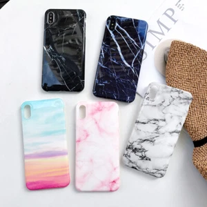 For Apple iPhone XS Max 13 12 11 Pro 7 8 6 Pastel Pattern Cover Case Soft Bumper - Picture 1 of 16