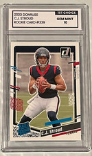 2023 Donruss CJ Stroud Rated Rookie #339 Texans 1st Choice Graded Gem Mint 10