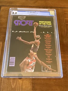 Kareem Abdul-Jabbar Sports CGC 8.0 White (Iconic Sky Hook)- Not Sp Illustrated - Picture 1 of 3