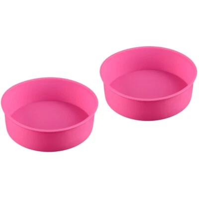 2 Pack Kleine Cupcake-Pfannen Bratpfanne Kuchen-Silikon-Backform Kuchenform - Bild 1 von 4