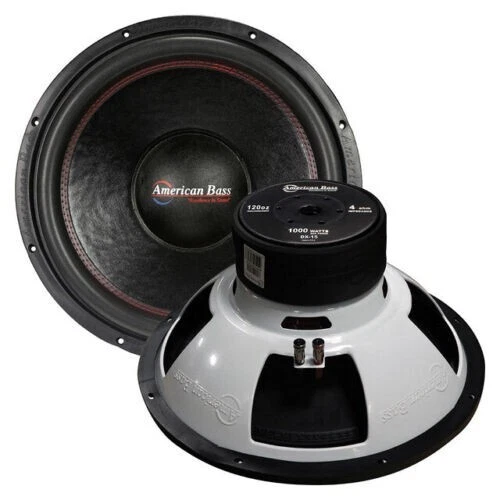 15" SVC Subwoofer Speaker 4ohm Bass Woofer Car Audio Stereo Sub 1000W 15inch NEW - Image 1 of 1