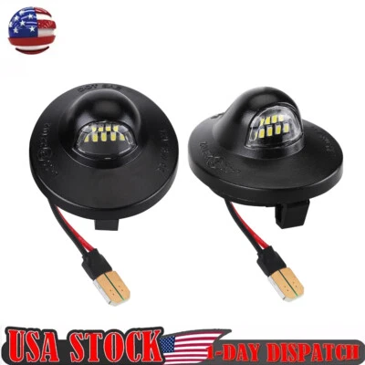 2x LED License Plate Light Rear Bumper Tag Assembly Lamp For Ford F150 F250 F350 Foto 1 de 4