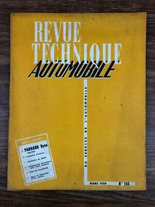 Revue Technique Automobile RTA (1959) Nr 155 Panhard Dyna 1958-1959 - Foto 1 di 2