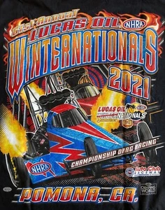NHRA 2021 Lucas Oil Summer Nats Pomona (014) Cotton T-shirt. - Picture 1 of 14