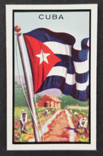 Vintage 1963 Cuba Topps Flags Midgee Mini Card #19 (Pretty Sharp)