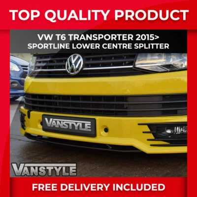 VW (GENUINE OE) FITS VW T6 CARAVELLE TRANSPORTER GENUINE VW LOWER SPORTLINE FRONT SPLITTER