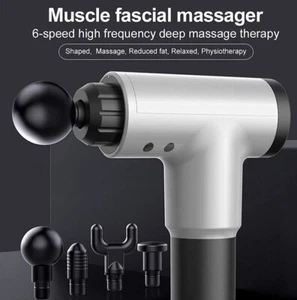 Worldtech 6-Speed Electric Massage Gun – Rechargeable Cordless Muscle Rel - Picture 1 of 8