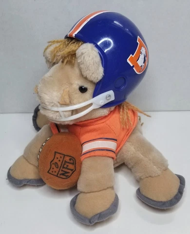 Vintage 1983 Denver Broncos NFL Huddles Mascot Plush Tudor Games Collectible Toy Cover