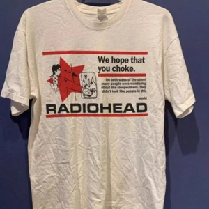 Vintage Radiohead White Retro Concert T-Shirt, Retro 90s Radiohead Shirt White - Picture 1 of 1