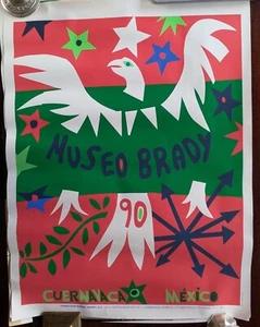 Original Serigrafie "Museo 90" Robert David Brady Museum Poster 1990 34" x 26" - Bild 1 von 7