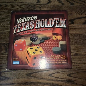 Yahtzee Texas Hold'em Poker Style Dice Game Hasbro 2004 Complete - Picture 1 of 2