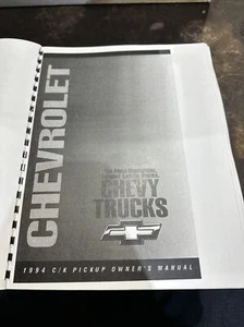 1994 Chevy Blazer Truck Owner's Manual Reprint - Bild 1 von 6