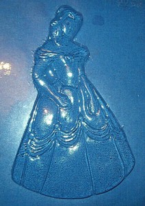 LARGE BEAUTY AND THE BEAST PRINCESS BELLE CHOCOLATE MOULD OR PLASTER MOULD