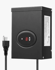 Dewenwils, TDC Power, 300 Watt Transformer, Indoor/Outdoor, Timer, Black HOSL05A - Picture 1 of 9