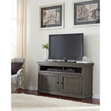 Progressive Furniture Willow Wood 54 Inch TV Console in Distressed Dark Gray