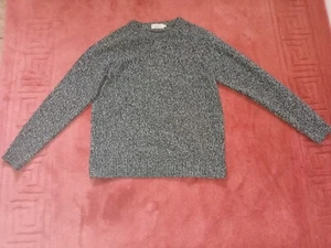 Mens Tu Acrylic L black and white sweater - Picture 1 of 8
