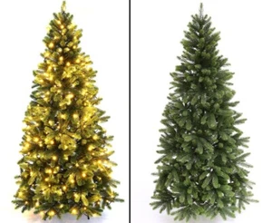 Künstlicher Tannenbaum 180cm mit Spritzguss Nadeln und LED Beleuchtung - Bild 1 von 8