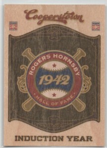 2012 Panini Cooperstown INDUCTION YEAR #4 Rogers Hornsby STL CARDINALS Insert 11
