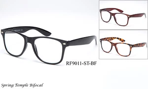 Gafas de Lectura Bifocales Lectores Retro Clásicos Cuerno Montado Marco Calidad - Imagen 1 de 11