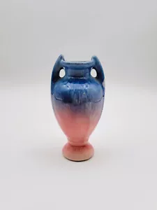 Norwood Pottery Pink and Blue Miniature Vase/Urn Arts And Crafts - Picture 1 of 7