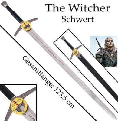 EA SPORTING NEU The Witcher Schwert Geralt von Riva 123,5cm groß für Cosplay Sammler Fans