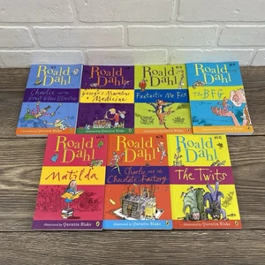 Lot Of 7 Ronald Dahl Collection Paperback Books Children Fiction Classics - Picture 1 of 8