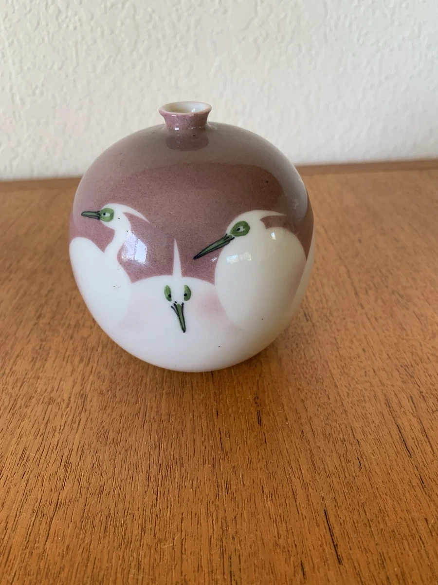 陶瓷多色老式原版古董日本花瓶| eBay