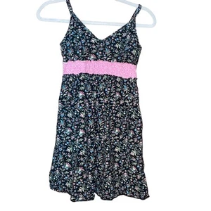Apostrophe Floral Print Sleeveless Dress With Pink Waistband S - Picture 1 of 7