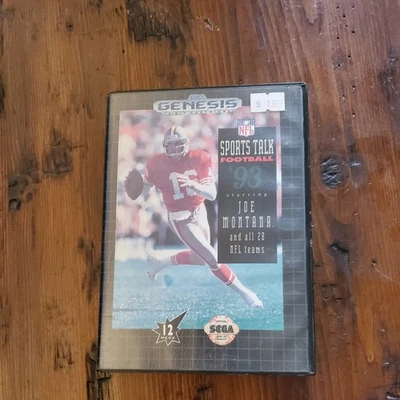 NFL Sports Talk Football '93 protagonizada por Joe Montana Sega Genesis 1992  Foto 1 de 4