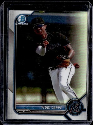 2022 Bowman Draft #BDC-96 Yiddi Cappe Chrome Refractor - Image 1 of 2