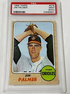 1968 TOPPS JIM PALMER PSA 9 MINT OC  #575 HOF VERY NICE MAKE OFFER - Picture 1 of 6