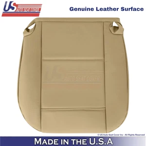 1998-2005 For BMW 3 Series E46 Genuine Leather Driver Bottom Seat Cover Beige - Picture 1 of 6
