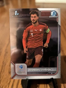 2022 Bowman Chrome UEFA Under 21 Leonidas Stergiou #133 1st Bowman - Bild 1 von 2