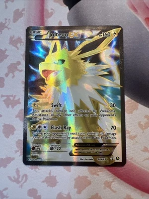 JOLTEON EX 2017 POKEMON XY GENERATIONS FULL ART 28A/83 NM - Image 1 of 4