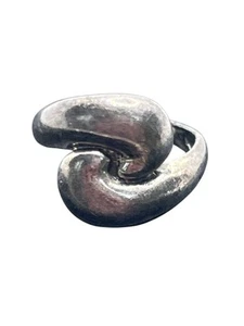 Anello a vortice astratto in argento sterling misura 8 vintage - Foto 1 di 15