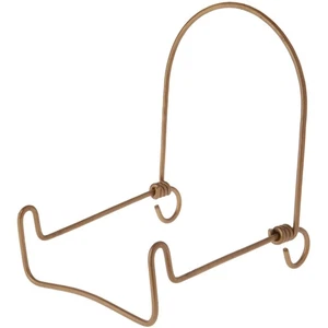 Bard's Adjustable Gold-toned Wire Easel Stand, 7" H x 6" W x 7" D - Picture 1 of 1