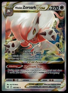 SWSH11: Lost Origin #147/196 Hisuian Zoroark VSTAR - Picture 1 of 2