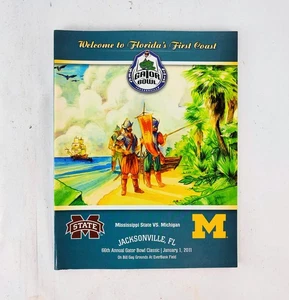 2011 Gator Bowl Game Program Mississippi State Bulldogs Michigan Wolverines - Picture 1 of 3