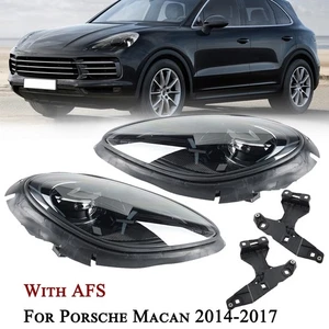 Left+Right LED Headlight Assembly W/AFS Headlamps For Porsche Macan 2014 15-2017 - Picture 1 of 17