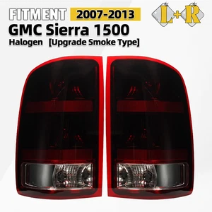 Upgrade Tail Lights For 2007-2013 GMC Sierra 1500 Smoke Brake Lamps Left+Right - Picture 1 of 12