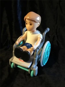 Figura de juguete y niño silla de ruedas Little Tikes vintage ~ rara coleccionable - Imagen 1 de 11