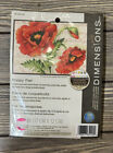 Dimensions Poppy Pair Counted Cross Stitch Kit 70-65116 -7" X 5" Inch New Sealed