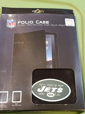 NFL Folio Case For I Pad/I Pad 2 New York Jets Licensed NWOT PACKAGED Tribecca - Image 1 of 4