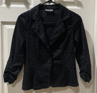 Mujer George A Hd Abrigos Gabardina Elástica Manga Chaqueta Vestido Informal Negro Foto 1 de 4