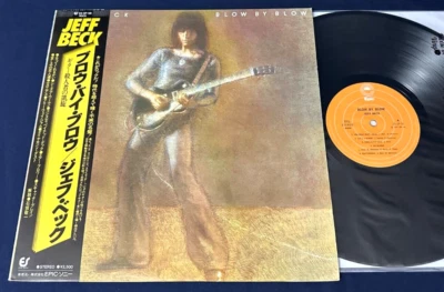 JEFF BECK~BLOW BY BLOW Japan Obi Poster Audiophile Vinyl Yardbirds TOP SHELF NM - Image 1 of 4