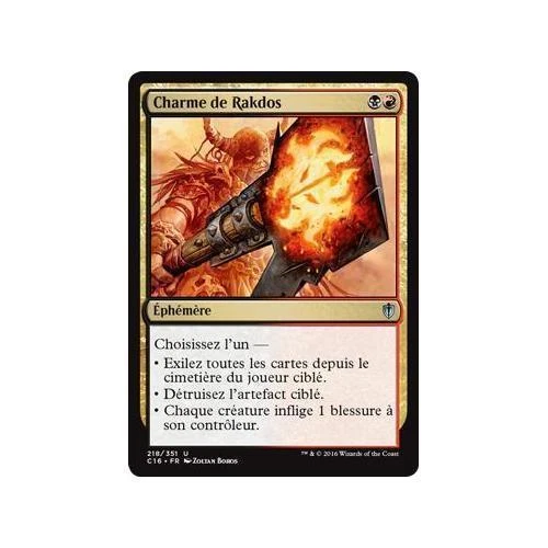 Mtg Magic: Playset (4x) Rakdos Charm Commander 2016 Vf - Image 1 of 1
