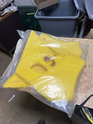 UFO 1993 Suzuki RM 125 - 250 Yellow Radiator Cover 12-264-30 NOS - Image 1 of 4