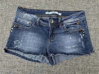 Pantalones Cortos de Jean Grane Juniors Talla 3 Parche Envejecido Destruido Boho Festival Foto 1 de 4