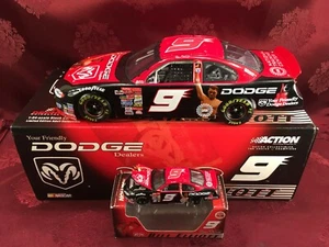 BILL ELLIOTT 2001 9 Dodge Dealers Muhammad Ali 1/24 Bank 1/64 HO Car Diecast SET - Picture 1 of 12